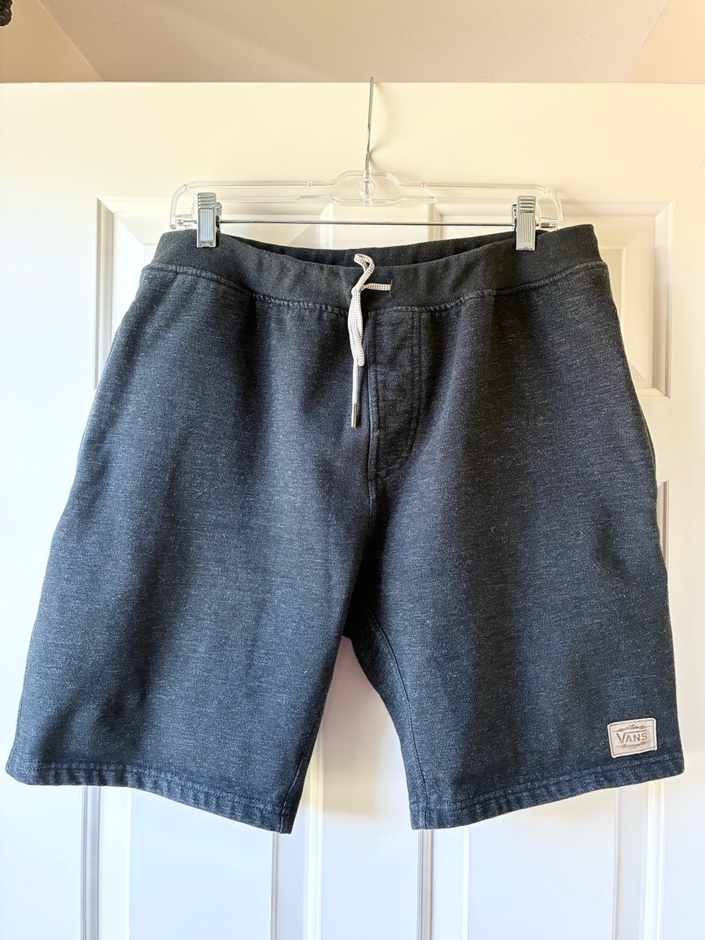Vans X Nathan Fletcher Men's Athletic Shorts Drawstring Heather Charcoal Size L - Picture 3 of 11